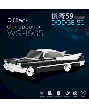 WS-1965 araba hoparlörü Led...